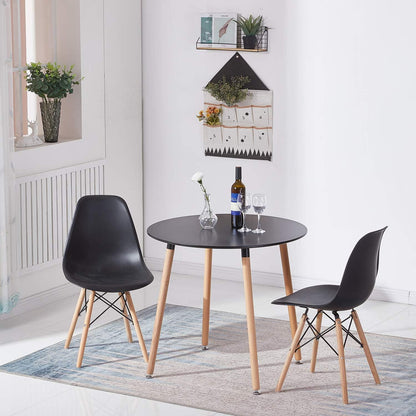 Runder Esstisch Skandinavisch Weiß 80cm Küchentisch Modern