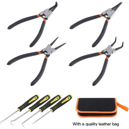 Sprengringzangen und Picks Set 8-teilig mit Haken und Zangen