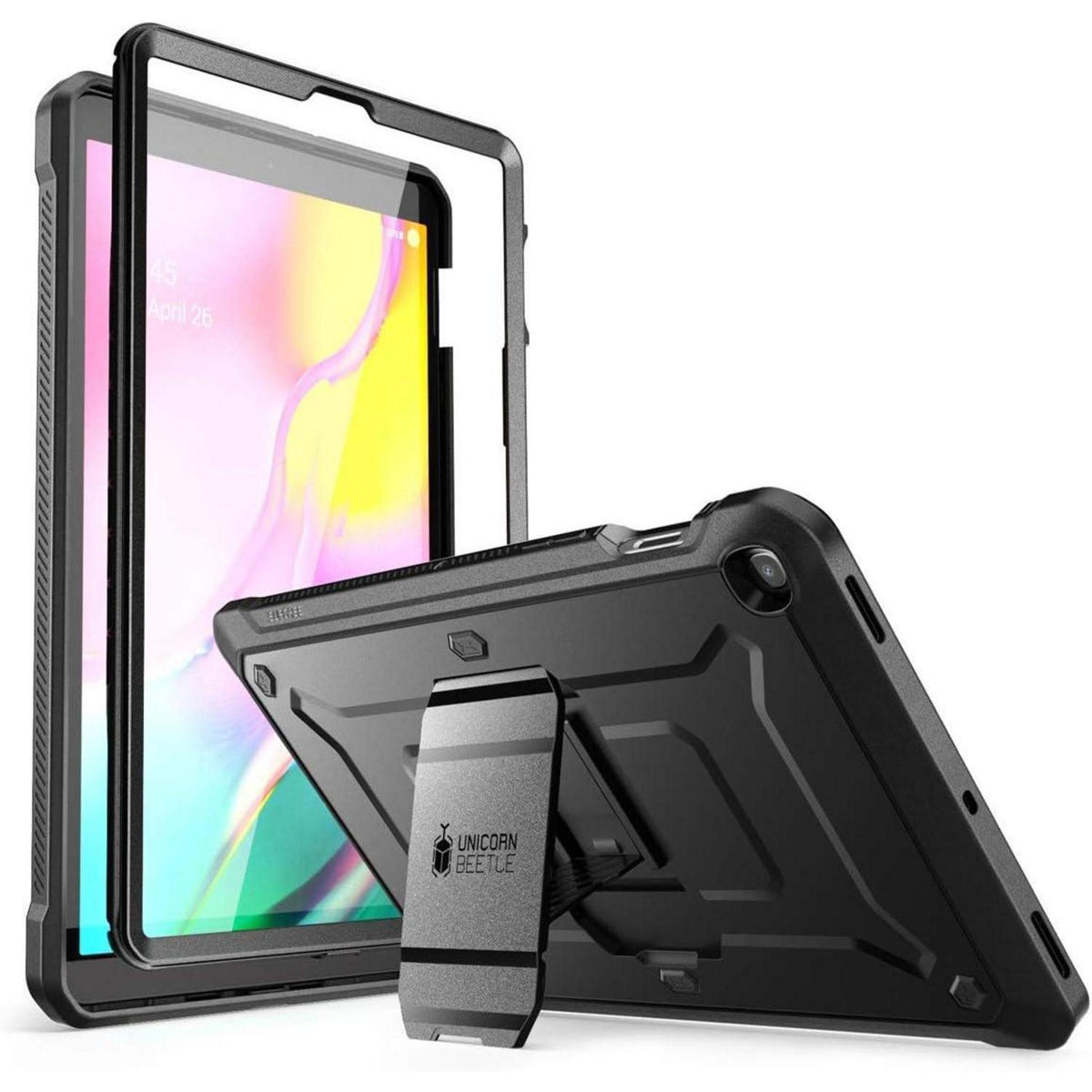 Robuste Hülle für Galaxy Tab S5e mit Displayschutz, Schwarz