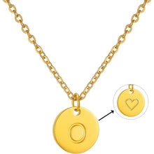 Damen Initiale Buchstaben Anhänger Kette Gold Rosegold