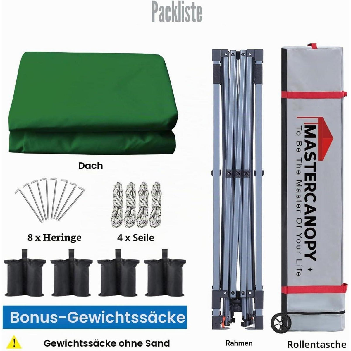 3x3 Pop-up Pavillon – Höhenverstellbar & Wasserabweisend