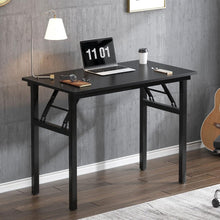 Klapptisch 80x40x75 cm PC Schreibtisch Schwarz E1 Holzplatte