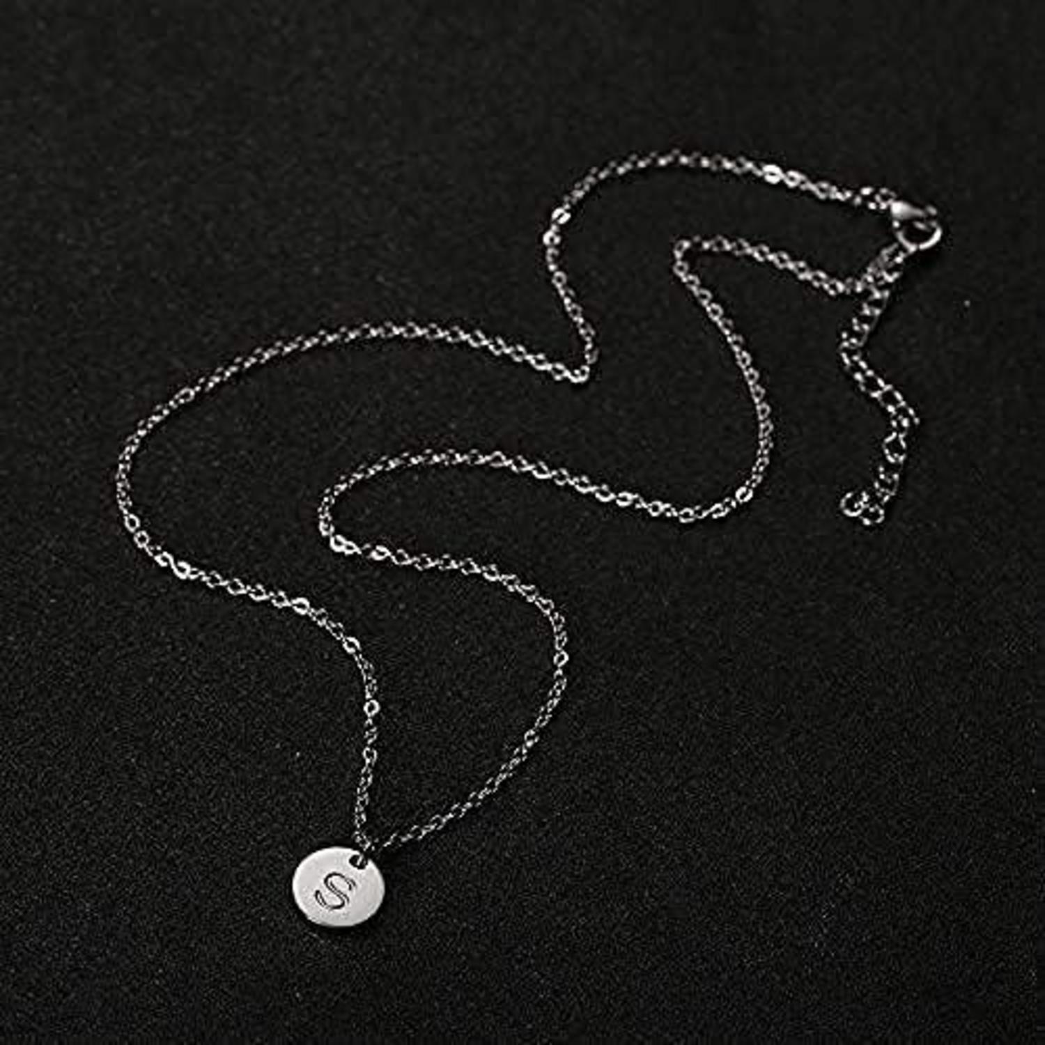 Initialen-Kette Buchstaben Anhänger Gold Rosegold Silber Herz Mädchen