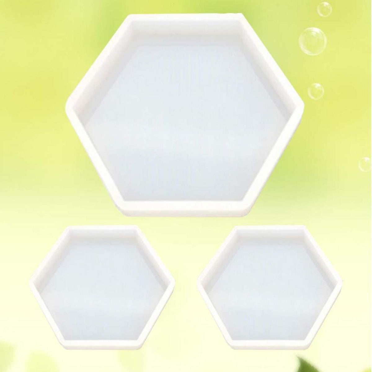 Epoxidharz Form Hexagon – 3er Set für Schmuck & DIY
