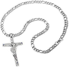 Johnny Hallyday Kreuz Anhänger Halskette Silber Herren Damen