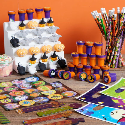 144-teiliges Halloween-Themen-Briefpapier Geschenkset für