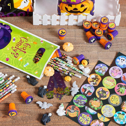 144-teiliges Halloween-Themen-Briefpapier Geschenkset für