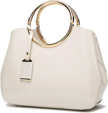 Damen Handtasche PU-Lackleder Hochzeit Umhängetasche