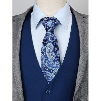Herren Weste Baumwolle Einfarbig Marineblau L