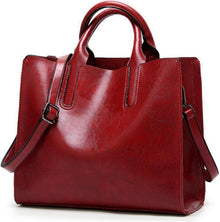 Damen Shopper Handtasche PU-Leder Schultertasche Umhängetasche