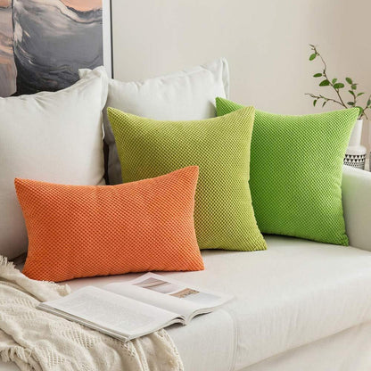 Apfelgrün Kissenbezug 40x40 cm - 2er Set, Sofakissen Deko