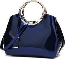 Elegante PU-Lackleder Henkeltasche für Damen Abend Hochzeitserdeidle