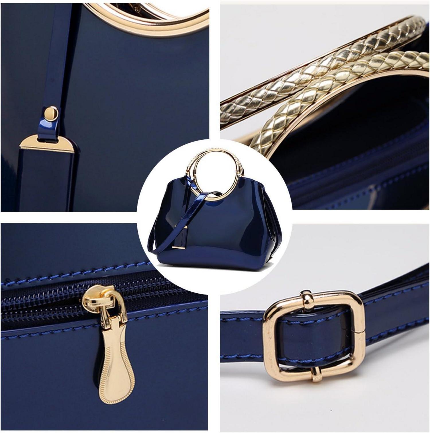 Coolives Damen Handtasche PU-Lackleder Hochzeit Abendtasche EINWEG