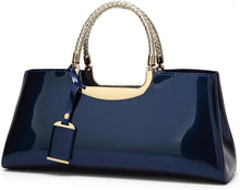 PU-Lackleder Handtasche Damen Abendtasche Umhängetasche