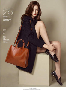 Damen Shopper Handtasche aus PU-Leder mit Schulterriemen