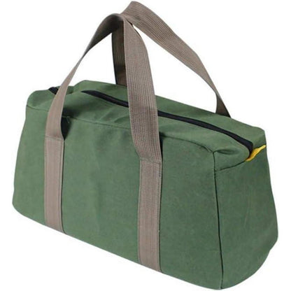 Grüne Werkzeugtasche 14-Zoll mit weit geöffnetem