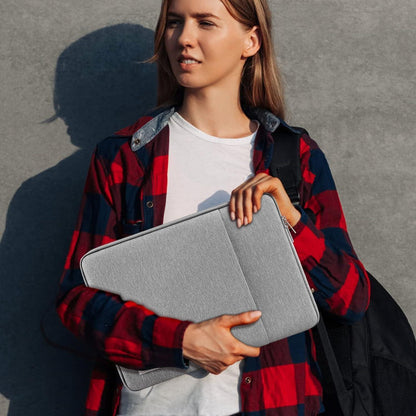 TECOOL Laptoptasche 15,6 Zoll wasserdicht grau für HP Dell