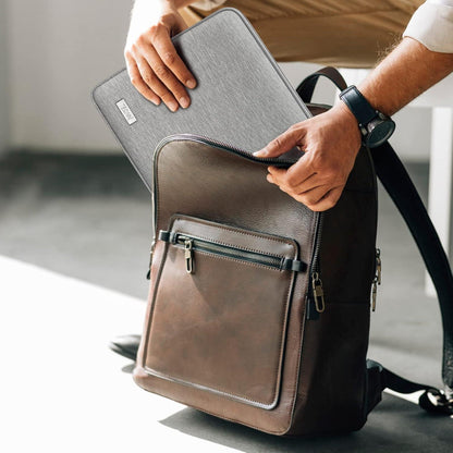 TECOOL Laptoptasche 15,6 Zoll wasserdicht Notebook Hülle Schutzhülle Grau