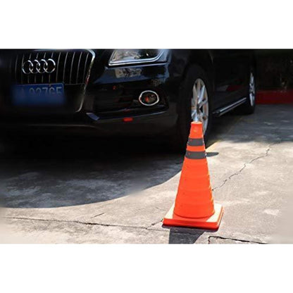 1Pack 18 Zoll zusammenklappbare Verkehrskegel orange 45 cm