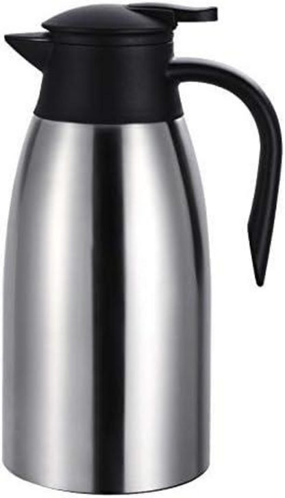 Thermoskanne 2l Edelstahl Isolierkanne Tee Kaffee 24h