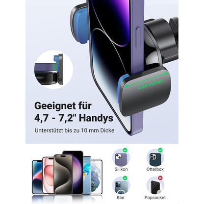 Handyhalterung Kfz Saugnapf 360° Drehbar für iPhone & Galaxy