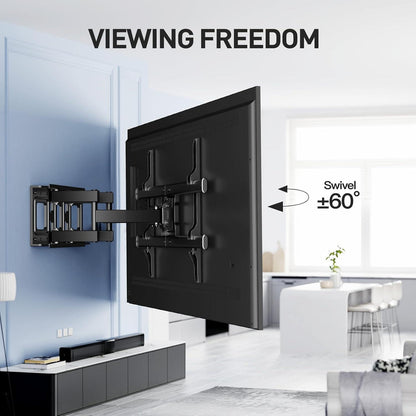 TV Wandhalterung 37-85 Zoll Flach/Curved 60kg - Schwenkbar
