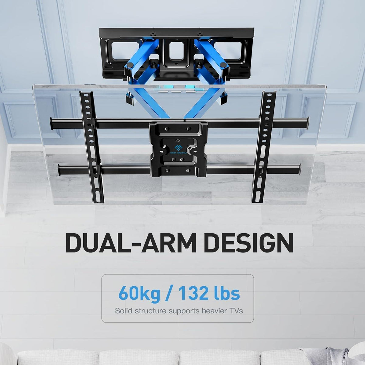 PERLESMITH TV Wandhalterung 37-85 Zoll Schwenkbar Neigbar bis 60kg