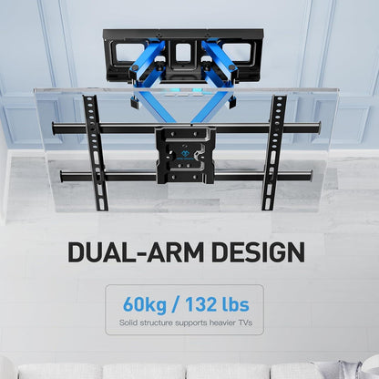 PERLESMITH TV Wandhalterung 37-85 Zoll Schwenkbar Neigbar bis 60kg