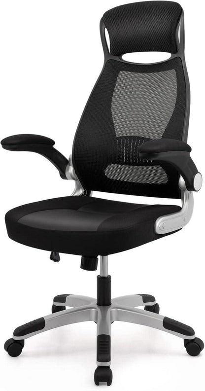 Ergonomischer Bürostuhl mit Lendenwirbelstütze und Kopfstütze