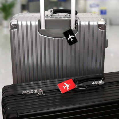 Kofferanhänger 6er Set Aluminium Gepäckanhänger Adressschild Wasserdicht