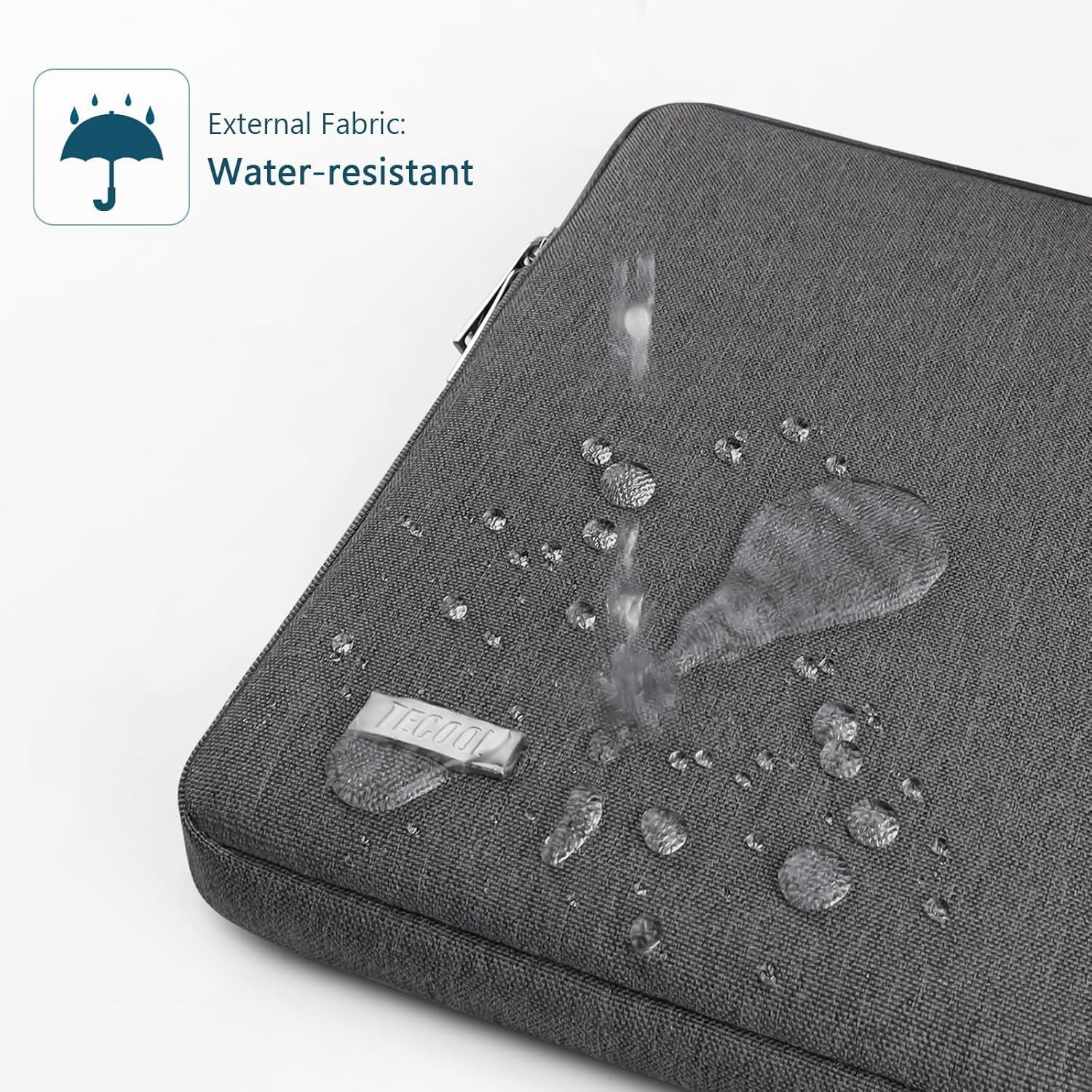 Laptoptasche 14 Zoll Wasserdicht Schutzhülle Sleeve Dunkel Grau