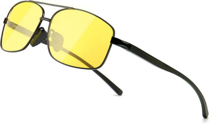 Polarisierte HD Sonnenbrille UV400-Schutz für Herren in Rechteckform