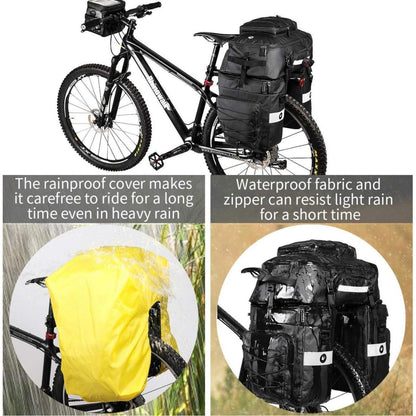BAIGIO Fahrradtasche 3-in-1 wasserdichte Gepäckträgertasche