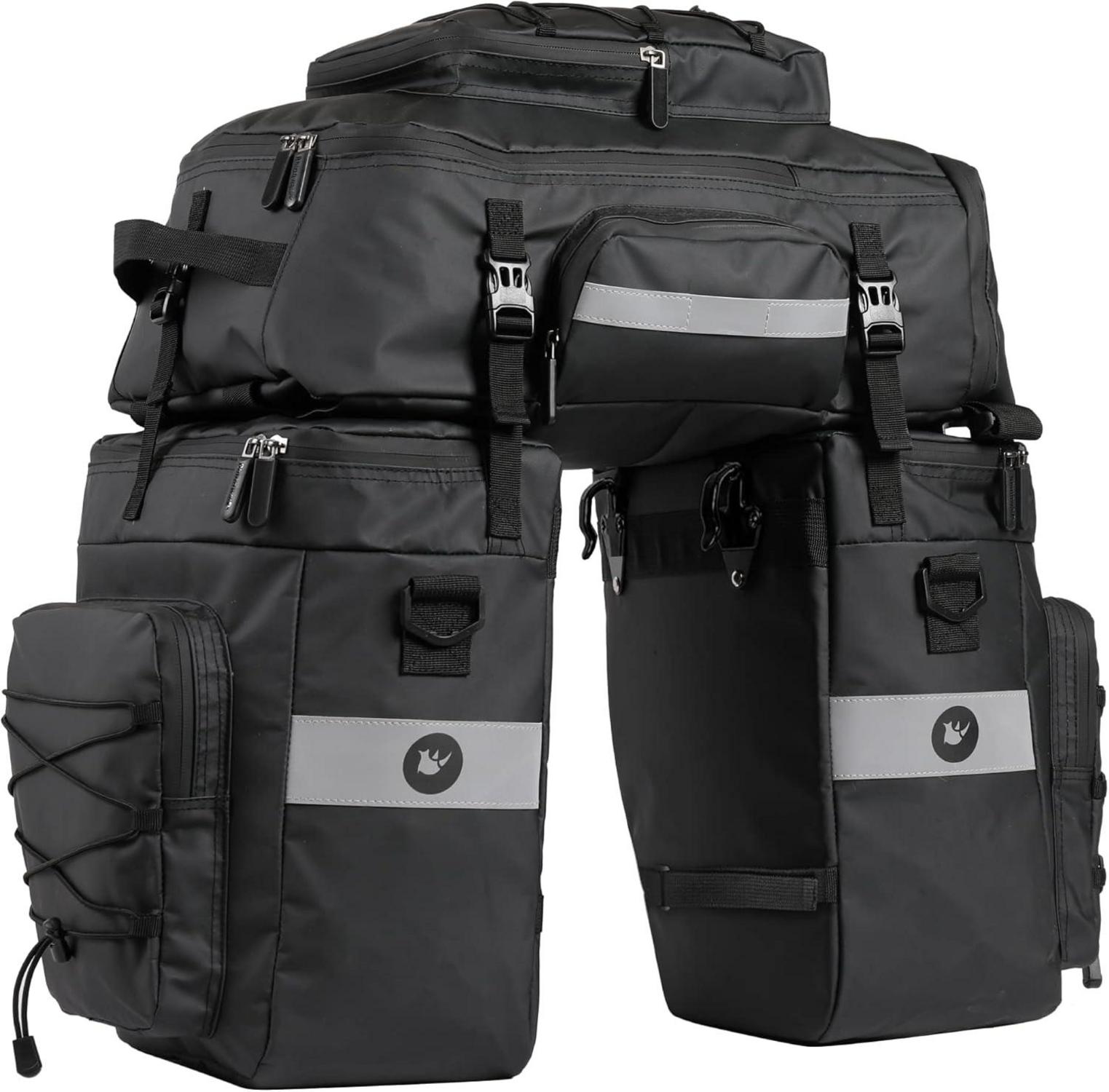 Fahrradtasche 3-in-1 wasserdicht Gepäckträger 75L Radfahren Rucksack