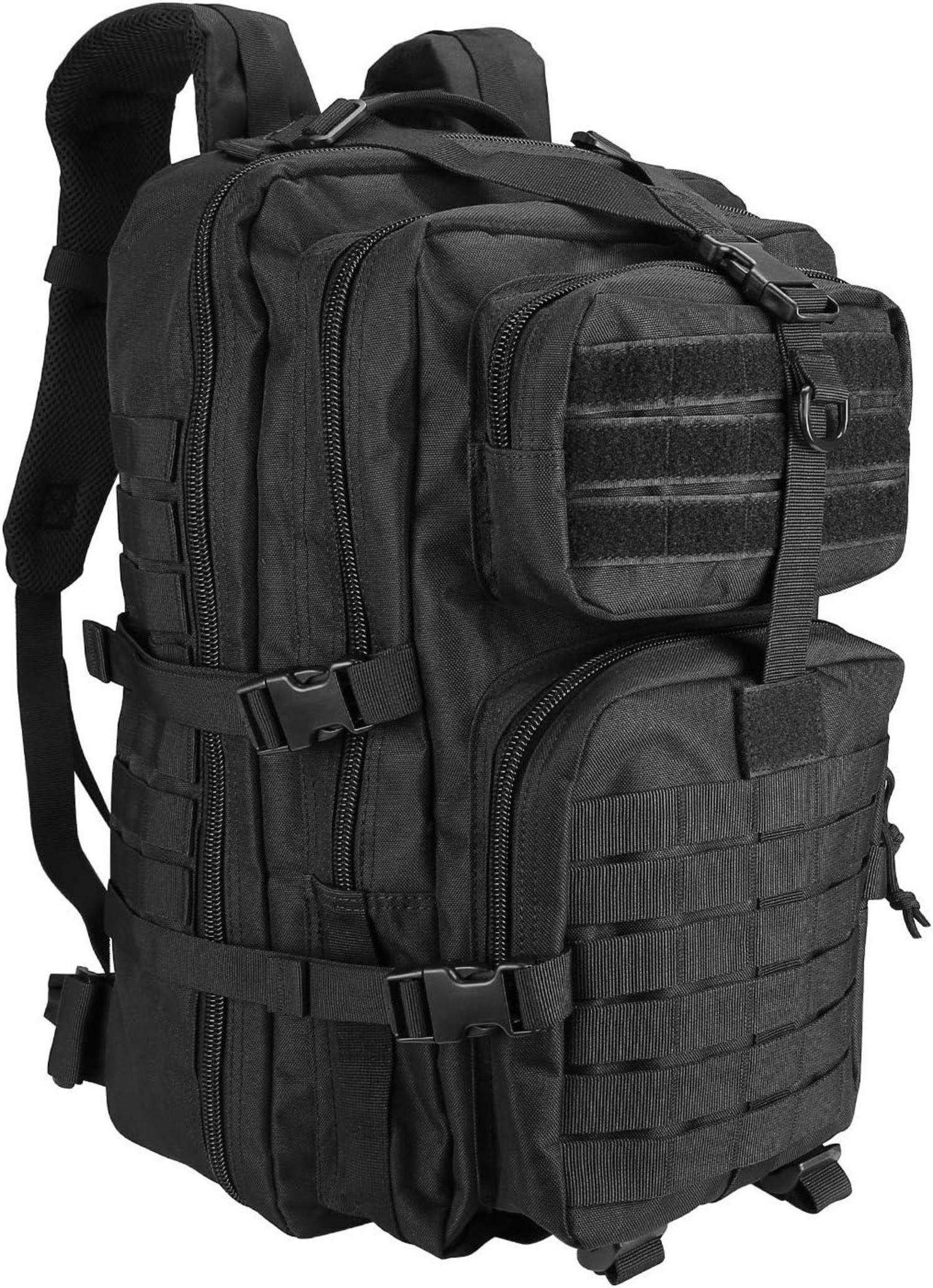 Taktischer Militär Rucksack 42L Große Kapazität Wasserdicht Schwarz