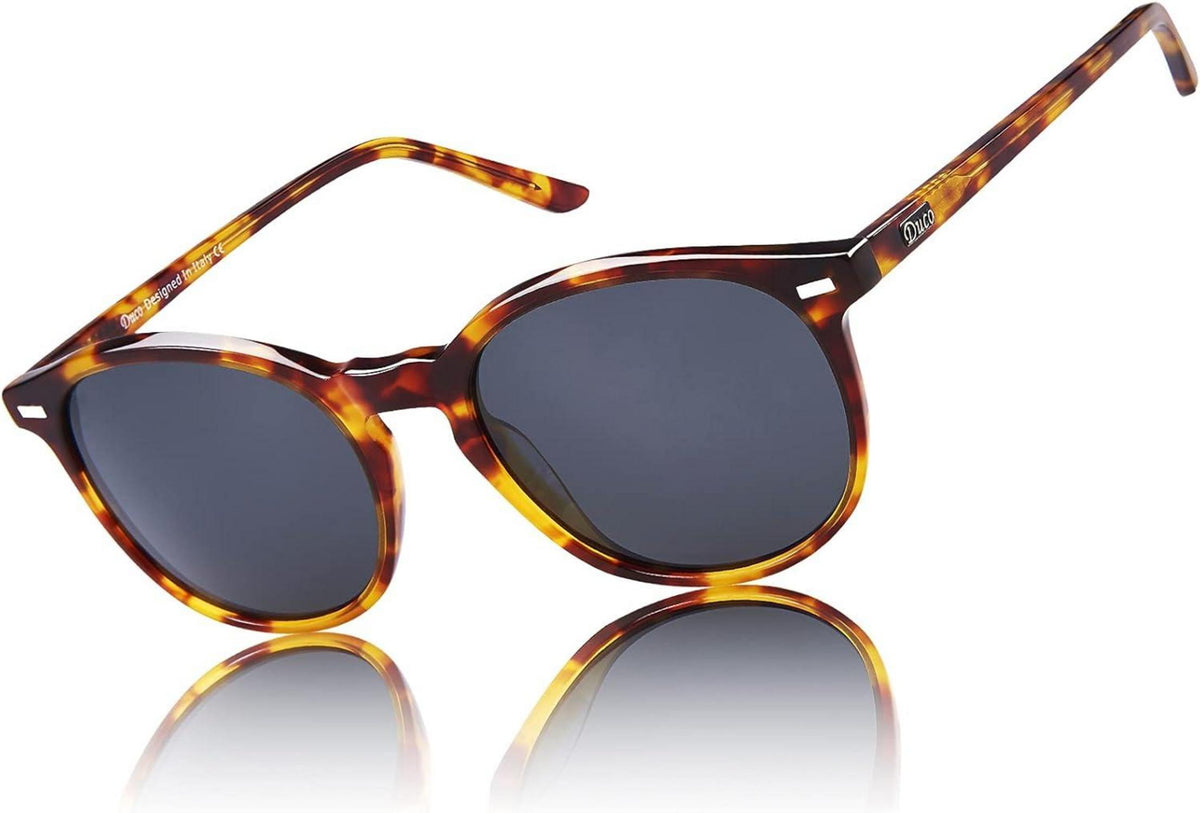 Damen Retro Polarisierte Sonnenbrille UV400 Vintage Acetat Rahmen