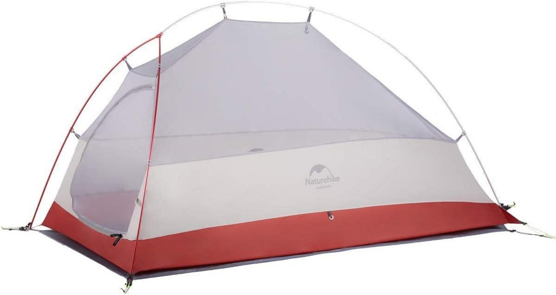 Leichtes 1-Personen-Campingzelt für Wandern, grau, Upgrade 20D