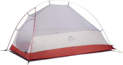 Leichtes 1-Personen-Campingzelt für Wandern, grau, Upgrade 20D