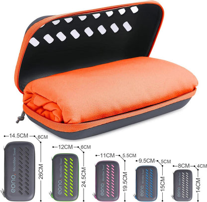 Mikrofaser Handtuch Orange S schnelltrocknend 60x30cm