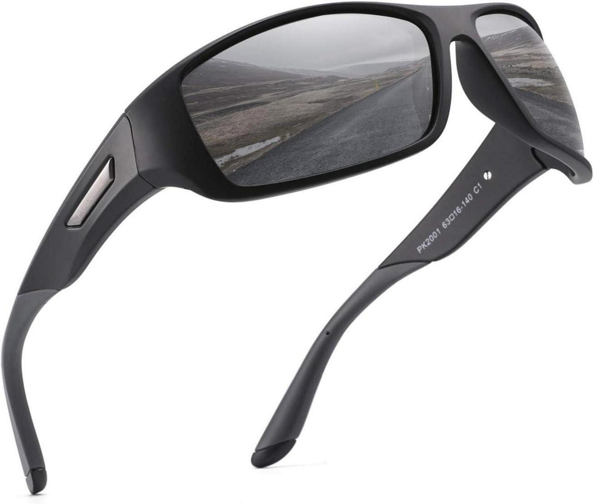 Polarisierte Sportbrille UV400 Schutz Cat 3 Grau