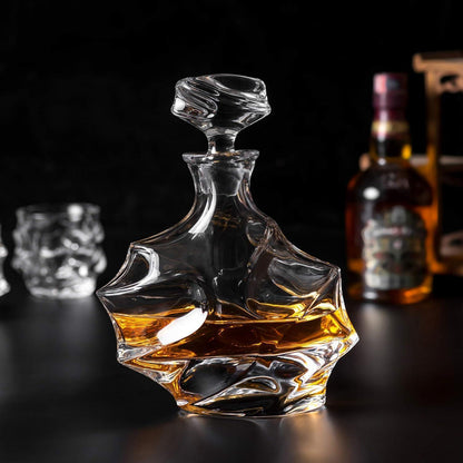Whisky Karaffe Gläser Set 750 ml Dekanter 4×320 ml