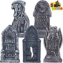 Halloween Grabsteine Set 5 Stück Schaumstoff RIP Friedhof
