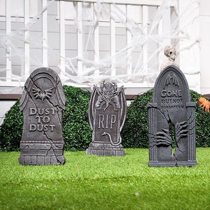 Halloween Grabsteine Set 5 Stück Schaumstoff RIP Friedhof