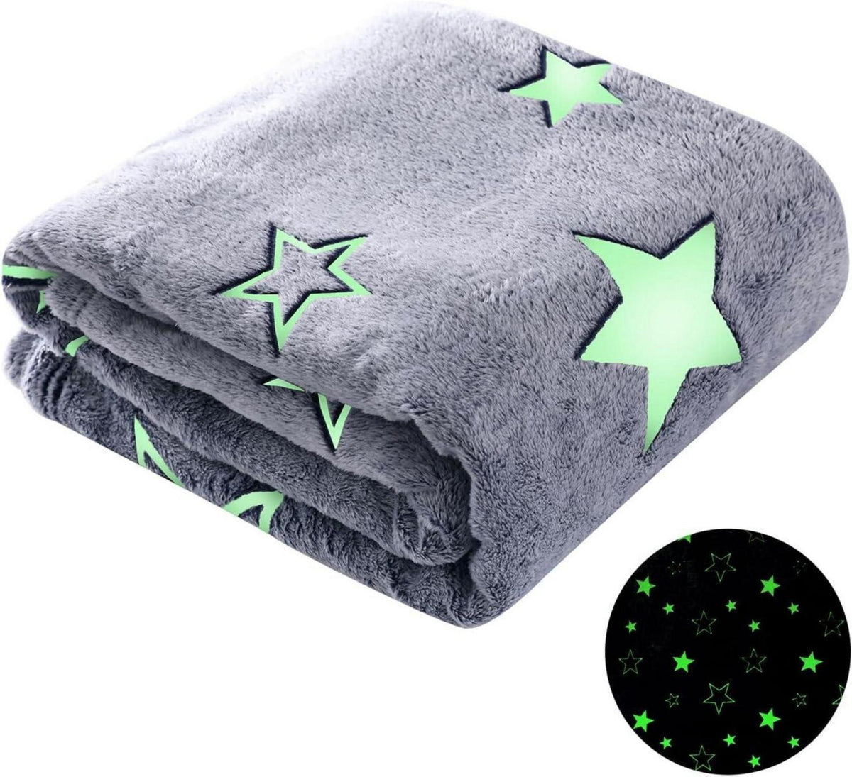 Kuscheldecke Glow In The Dark 130x170cm Flauschig Warm Kinderzimmer