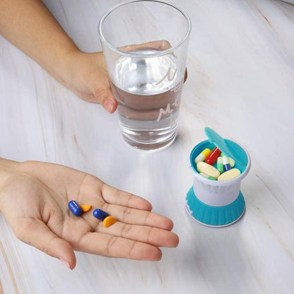 Opret 3-in-1 Tablettenteiler Tablettenmörser Pillenteiler Tabletten Zerkleinern
