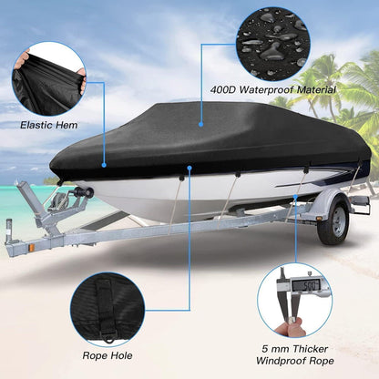 Wasserdichte Bootsplane 17-19ft – Schutzcover für Ihr Boot