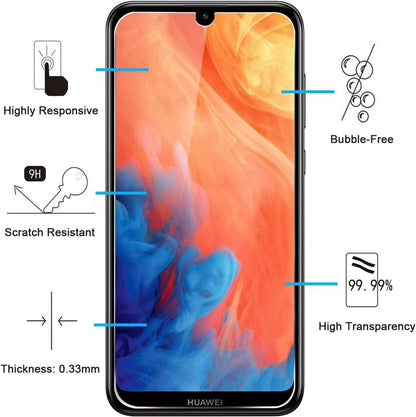Panzer Schutz Glas Huawei Y7 Y7 Pro Y7 Prime 2019 2 Stück 9H