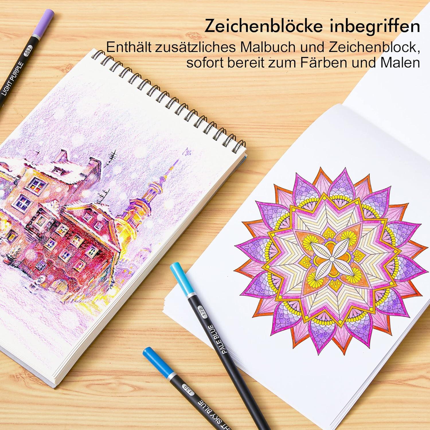Shuttle Art 80 professionelle Buntstifte mit Zubehör in Eisenbox