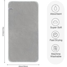 4er Pack Mikrofaser Handtücher 40x76 cm Hellgrau - Super