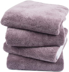 Microfaser Handtuch 4er Pack Violett 40x76cm SchnelltRocken